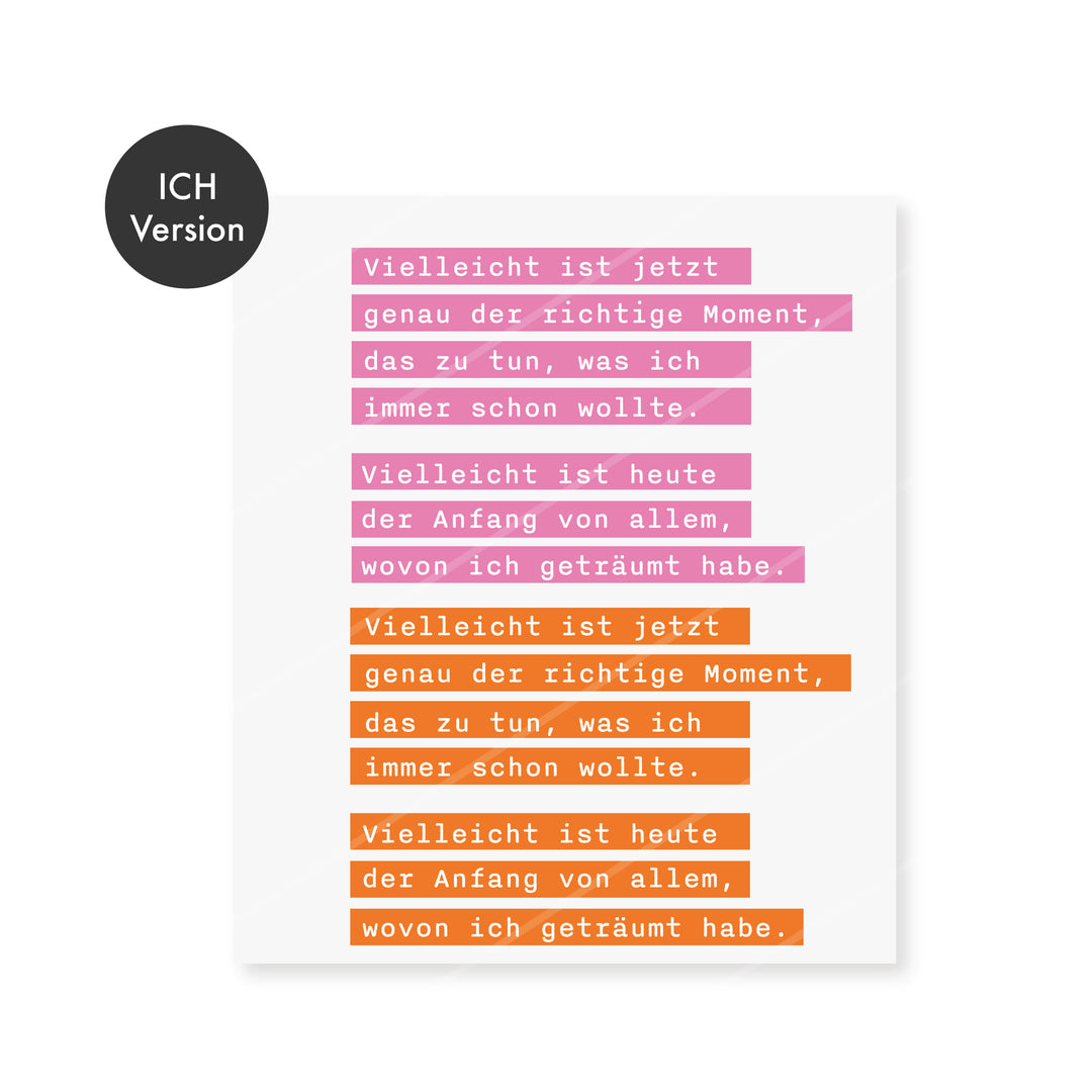 Bügelbild DIY MIX #Vielleicht ICH-Version