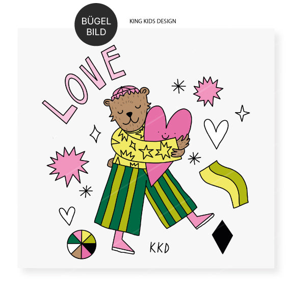 Bügelbild "Love Bär"