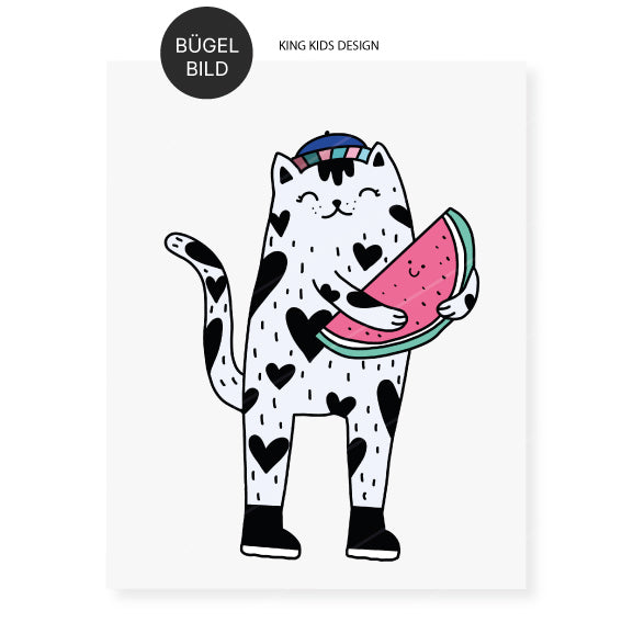 Bügelbild "Melon Cat"