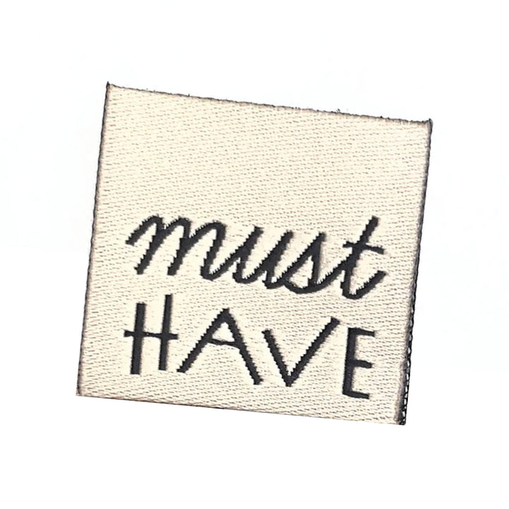 Weblabel "must have" -  Beige - 3 Stück