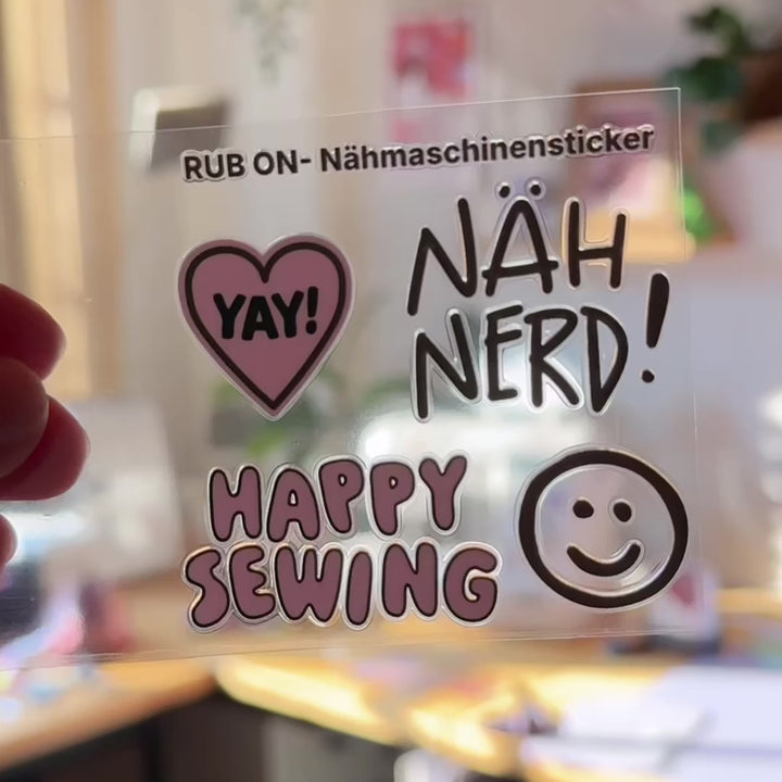 Nähmaschinen Rub-On Sticker #1