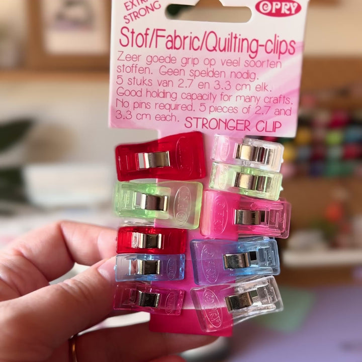 10 Stoffklammern -Extra Stark-