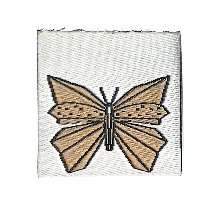 Weblabel Schmetterling - Grau