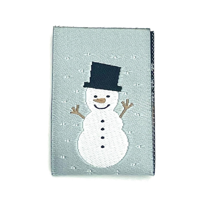 Weblabel Schneemann - Smokey Mint - 3 Stück