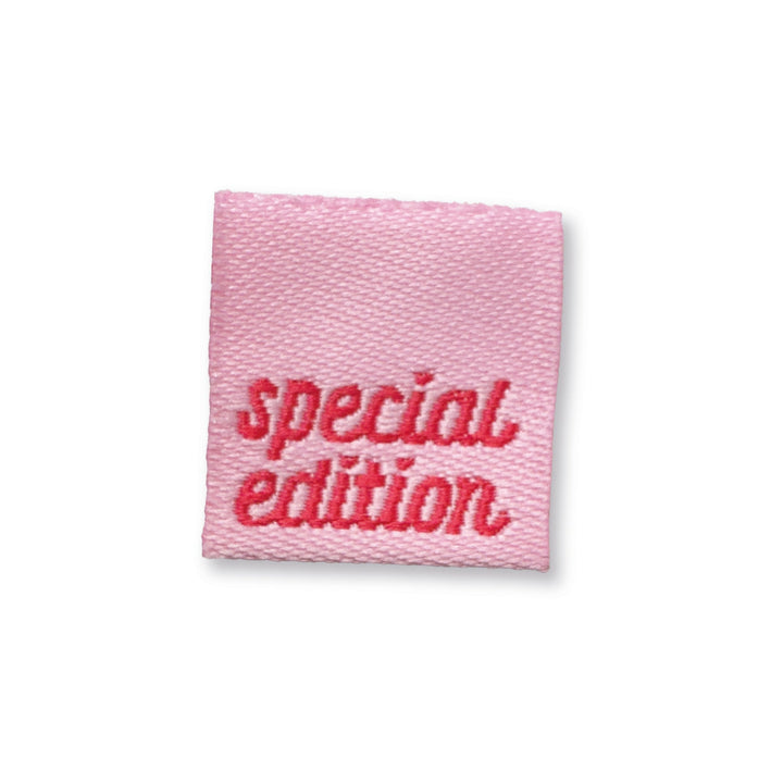 Weblabel "special edition" - Rosa - 3 Stück