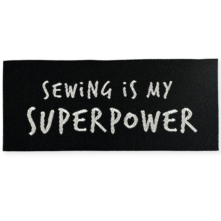 Webpatch "Sewing is my Superpower" - 1 Stück