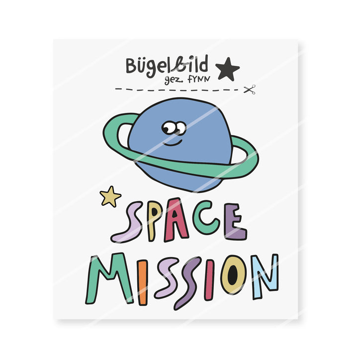 Bügelbild "Fynn´s Space Mission"