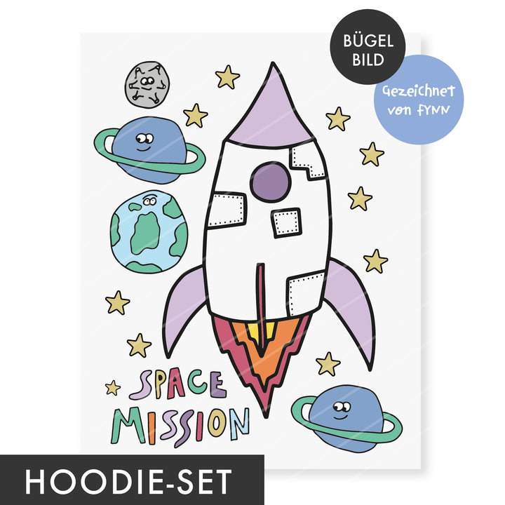 XL Bügelbild "Space Mission"