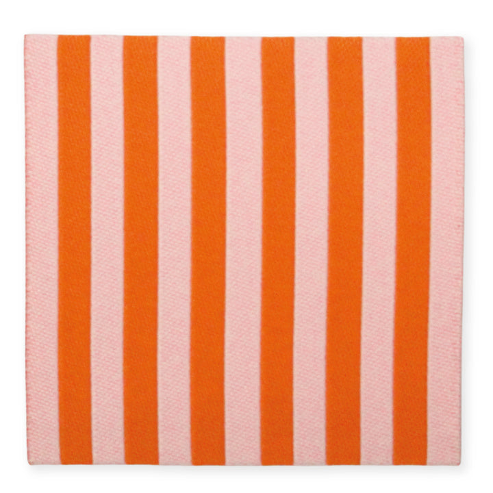 Webpatch "Streifen" - Rosa Orange - 1 Stück