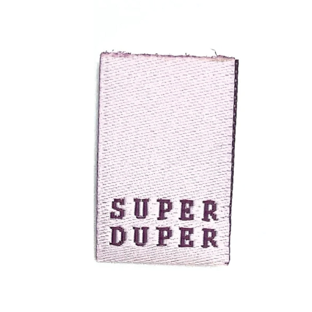 Weblabel "SUPER DUPER" - Lavender - 4 Stück