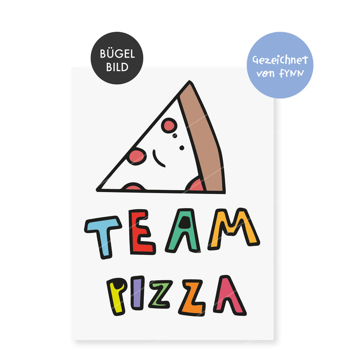 Bügelbild "Team Pizza"