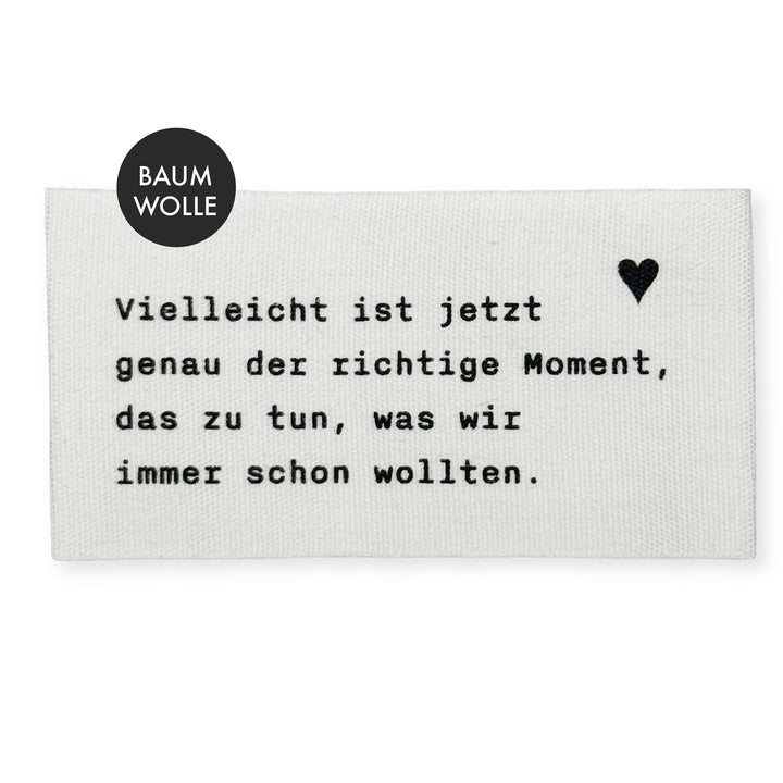 Baumwolletikett "Vielleicht"