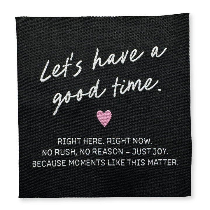 XL Webpatch "Let's have a good time" - 1 Stück