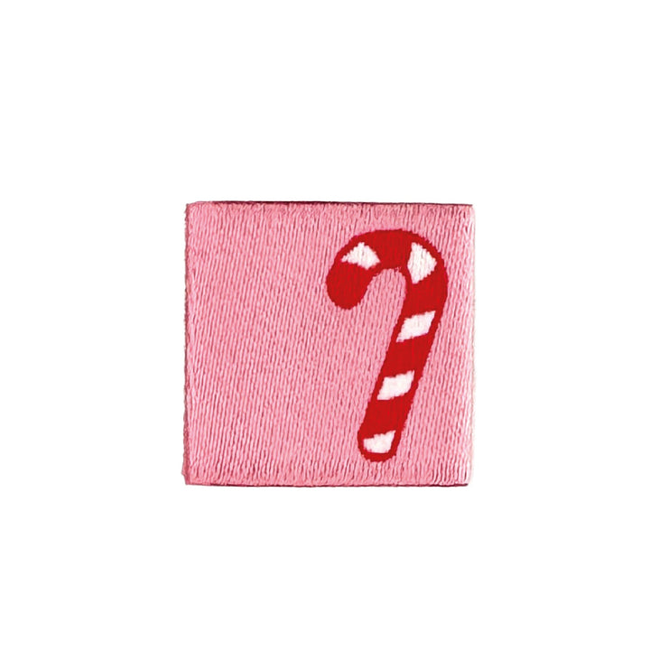 Weblabel "Zuckerstange"- Rosa - 3 Stück