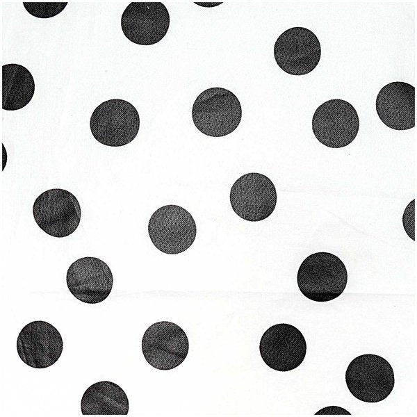 Punkte Schwarz/Weiß- beschichtete Baumwolle - 25 x 70 cm