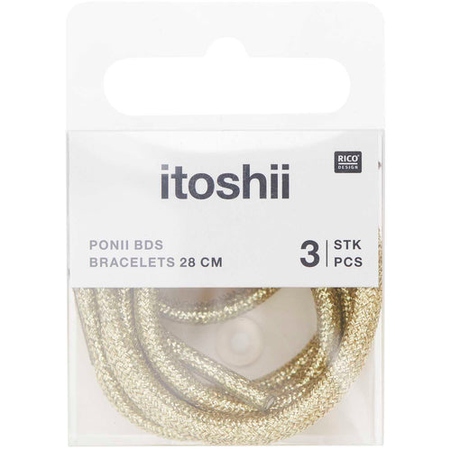 Armbänder Set - Ponii Beads - 3 Stück Gold