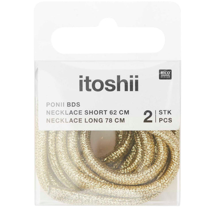 Kettenbänder Set - Ponii Beads - 2 Stück Gold