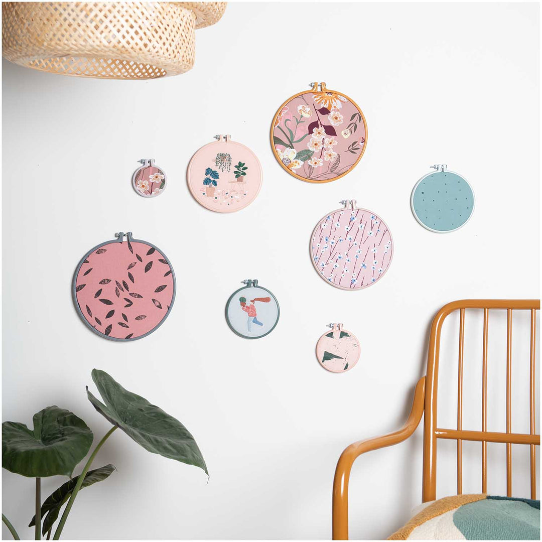 Stickring Kunststoff 17,8 cm - Puderrosa