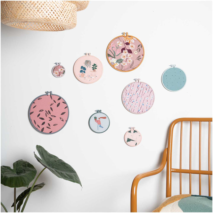 Stickring Kunststoff 17,8 cm - Puderrosa