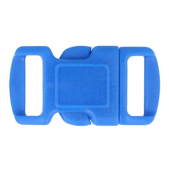 1 Mini Steckschnalle Kunststoff 10 mm- Blau