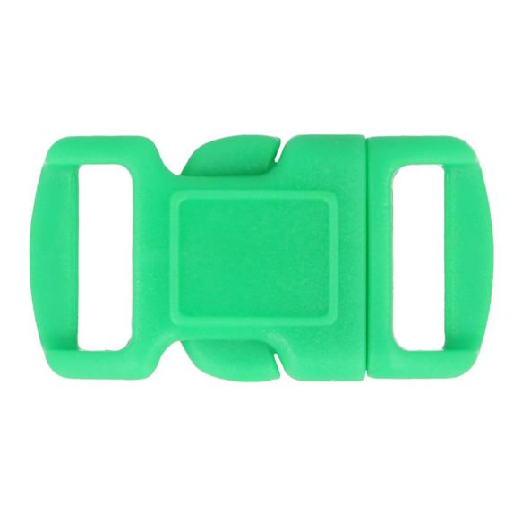 1 Mini Steckschnalle Kunststoff 10 mm- Grün