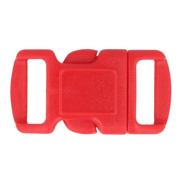 1 Mini Steckschnalle Kunststoff 10 mm- Rot