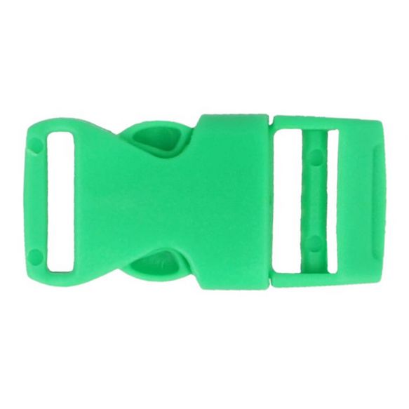 1 Steckschnalle Kunststoff 15 mm- Grün
