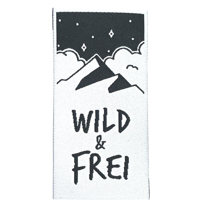 1 Weblabel "Wild & Frei" - Weiß