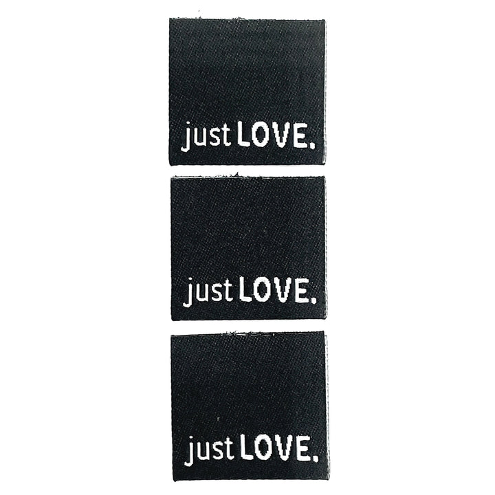 3 Weblabel „just Love“ - Schwarz