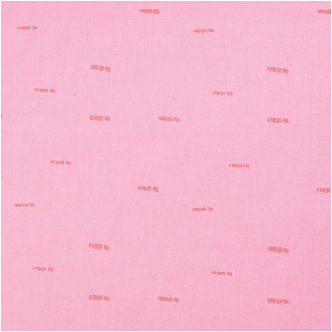 0,5 m Zuschnitt Baumwollwebware Striche Pink Orange