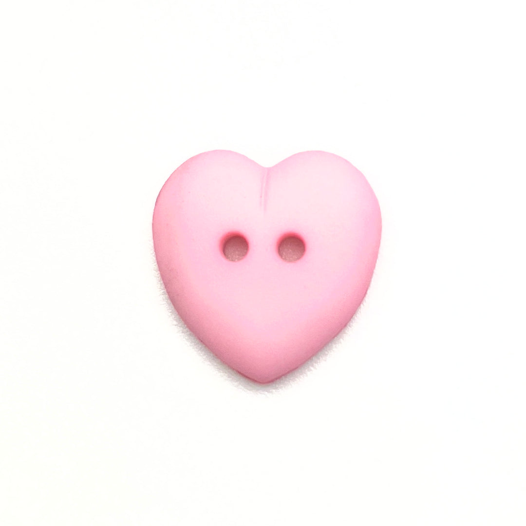 1 kleiner Knopf Herz - Rosa