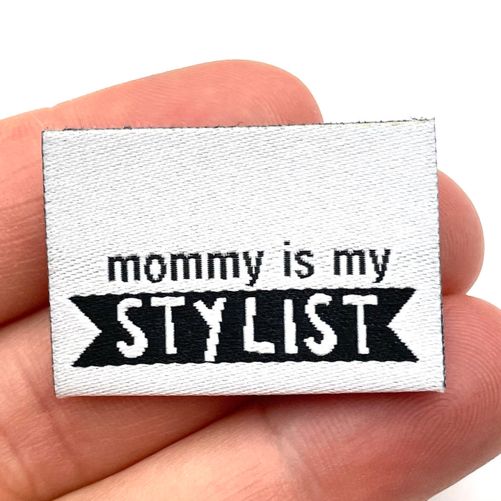 3 Weblabel „mommy is my STYLIST“ - Weiß