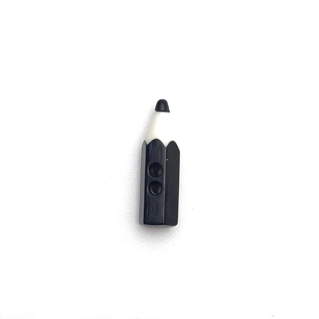 1 kleiner Knopf Buntstift 18 mm - Schwarz