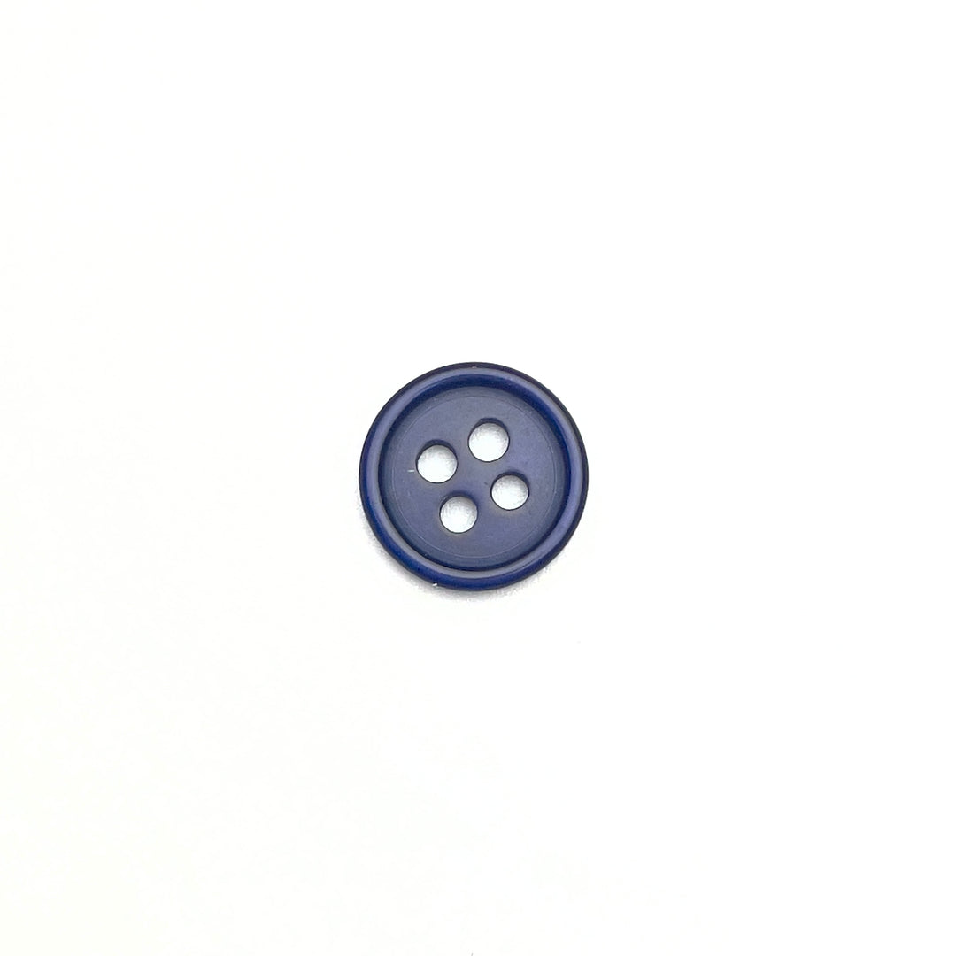 1 kleiner Modeknopf 11mm - Dunkelblau