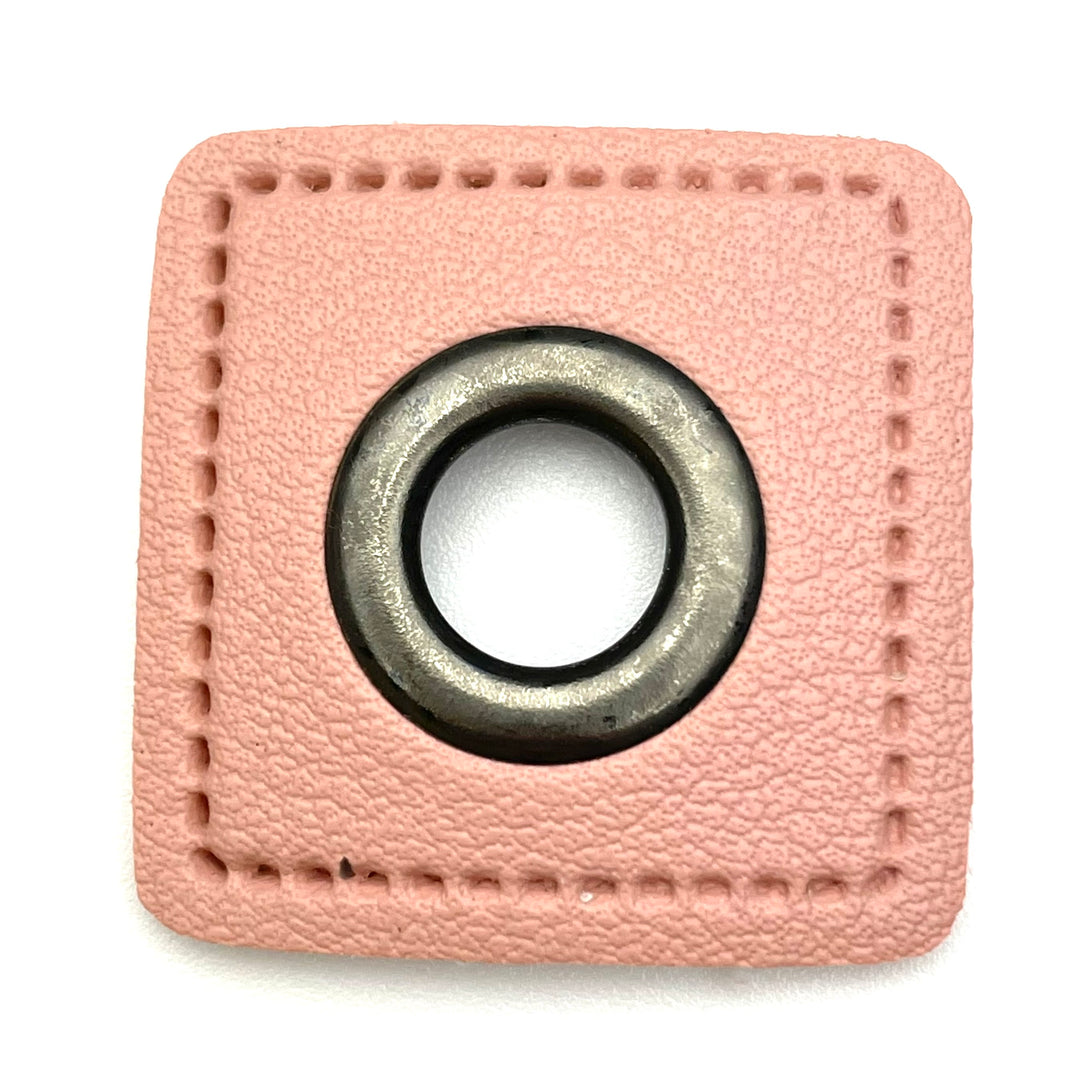 1 Ösenpatch 11mm - Rosa Gunmetal