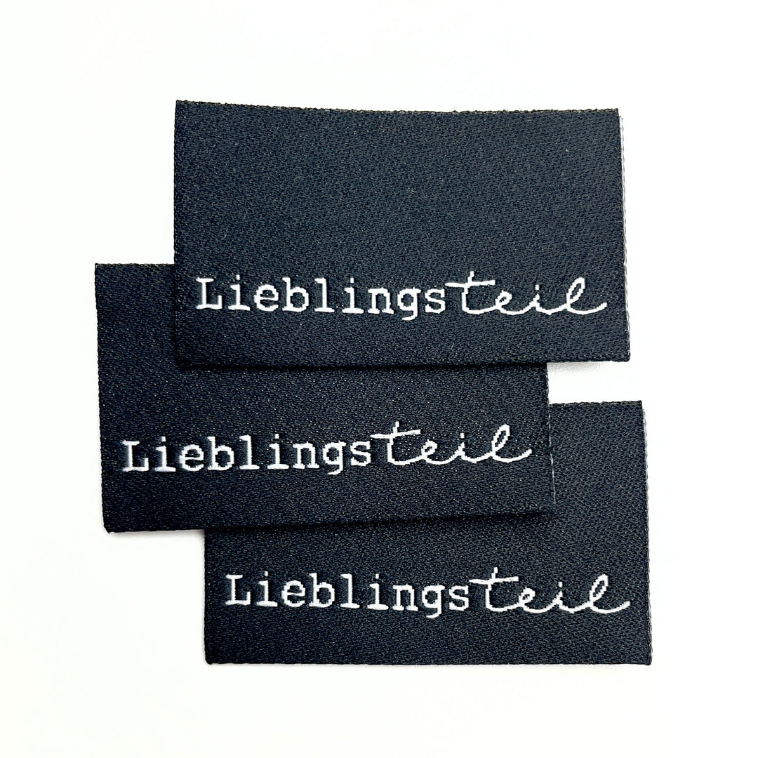 3 Weblabel „Lieblingsteil“ - Schwarz