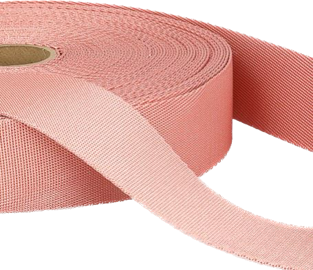 1m Polyester Gurtband 15 mm - Rosa