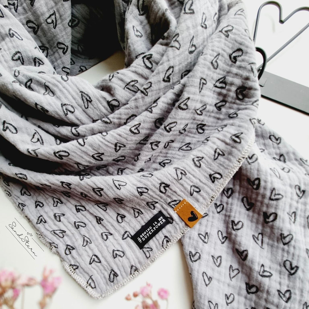 Weblabel „Sewing is my superpower“ - Schwarz