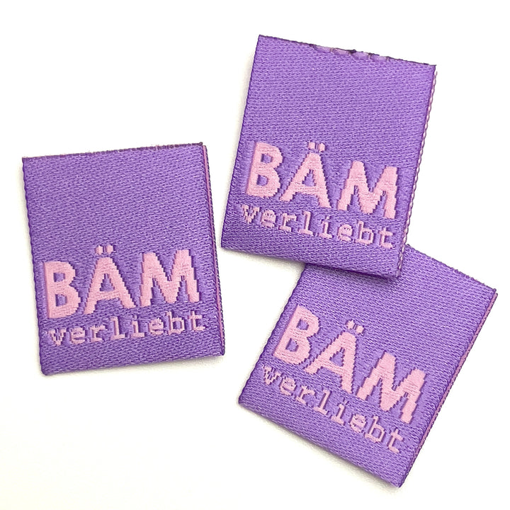 3 Weblabel „BÄM verliebt“ - Lila