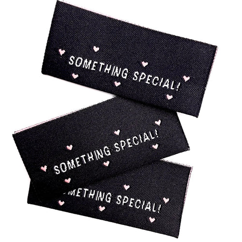 3 Weblabel „something special“ - Schwarz