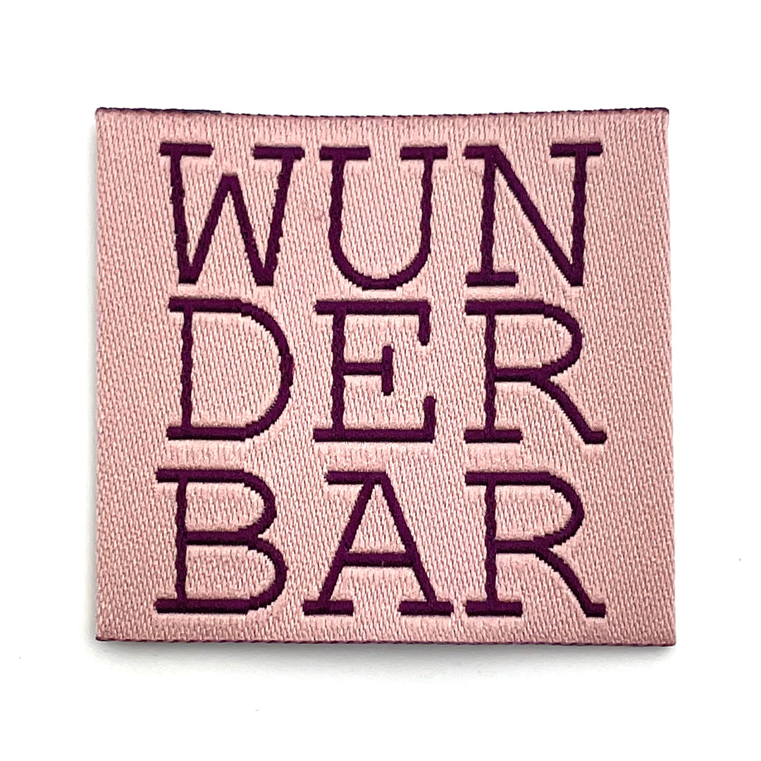 1 Weblabel „Wunderbar" BIG  - Rosa