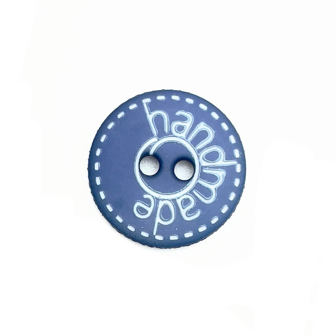 1 Knopf Handmade Spirale 15 mm - Blau