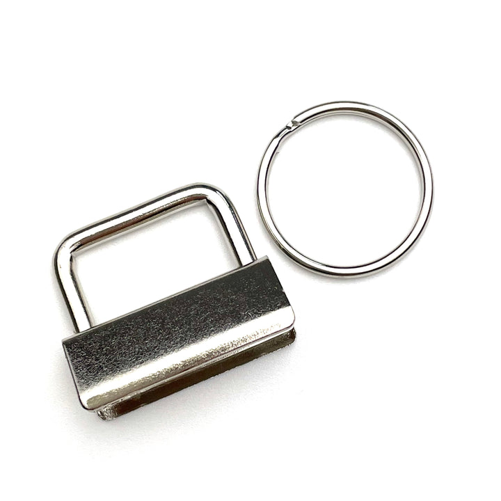 4er Set Schlüsselanhänger Rohlinge 30mm - Silber