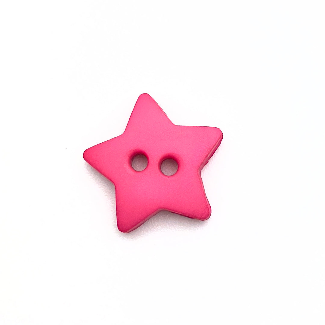 1 Sternchen Knopf 15mm - Pink