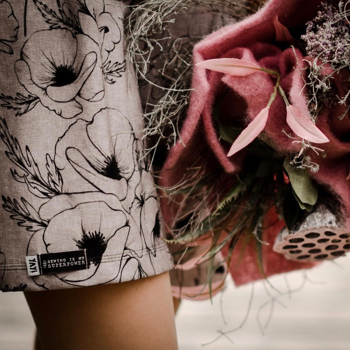Weblabel „Sewing is my superpower“ - Schwarz