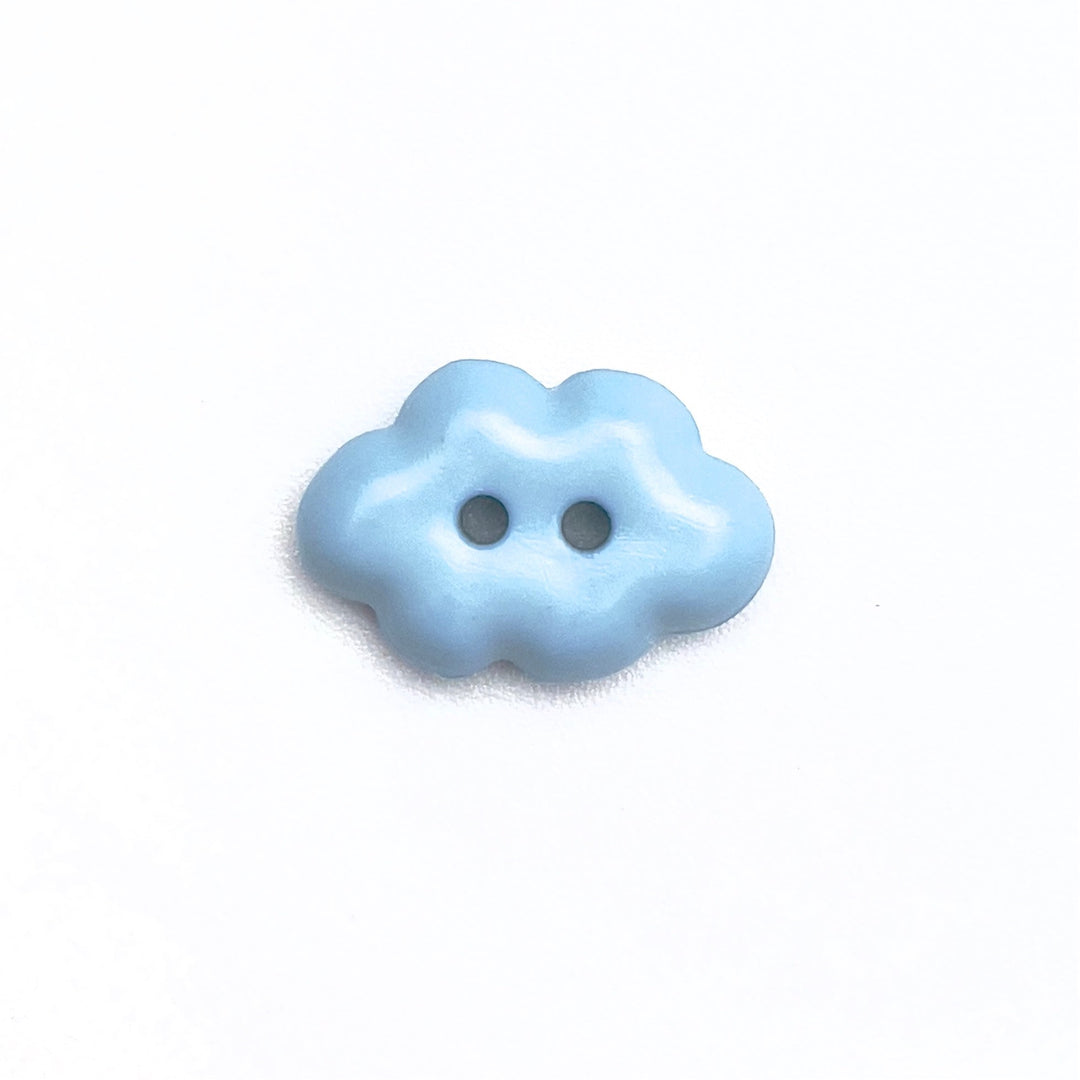 1 Knopf kleine Wolke - Hellblau