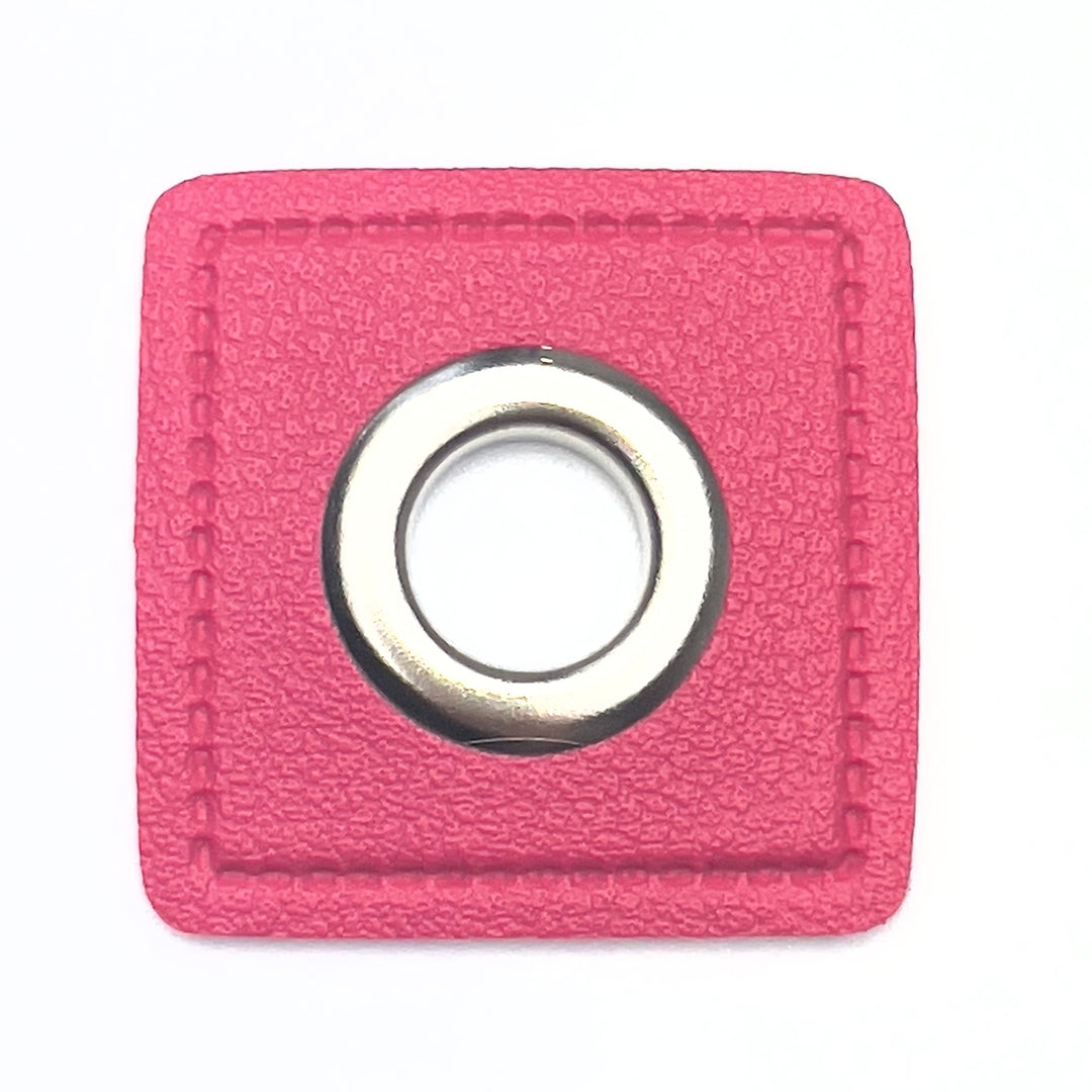 1 Ösenpatch 8mm - Pink Nickel