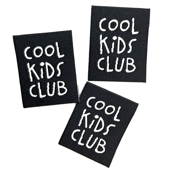 3 Weblabel „Cool Kids Club“ - Schwarz