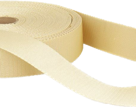 1m Polyester Gurtband 10 mm - Ecru