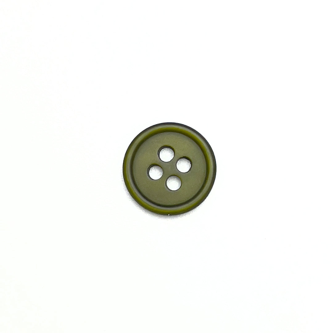 1 kleiner Modeknopf 11mm - Oliv